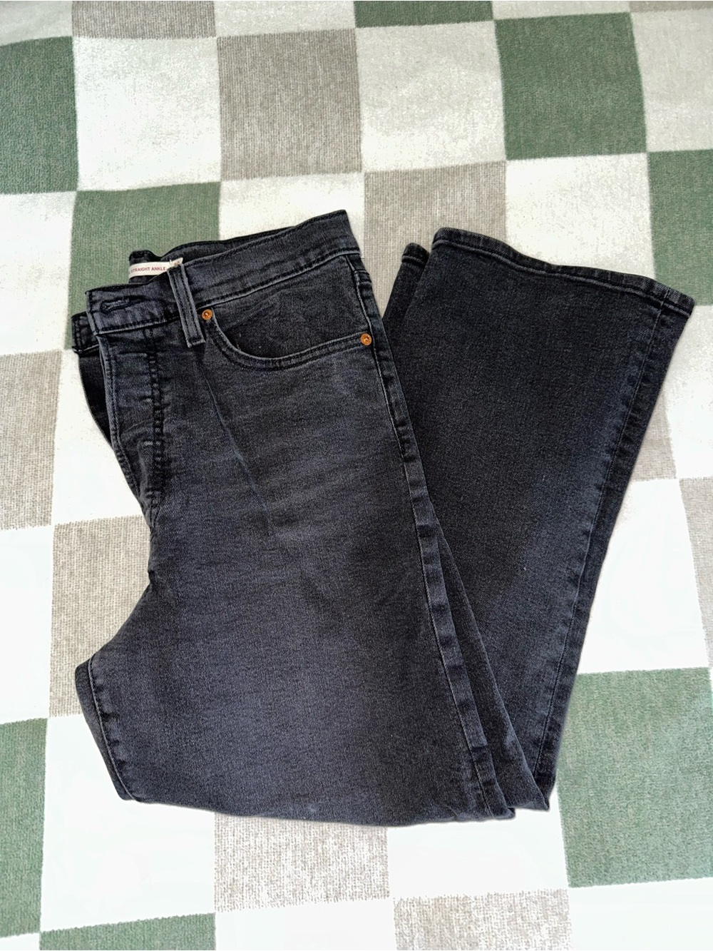 Levi's Black Flare Wide-Leg Jeans